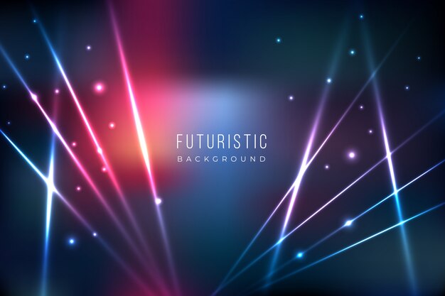 Fondo futurista con efecto de luces.