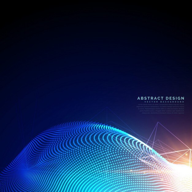 Fondo futurista con formas onduladas, estilo tecnológico