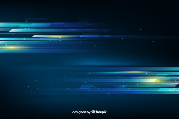 Vector gratuito fondo futurista luz brillante en movimiento