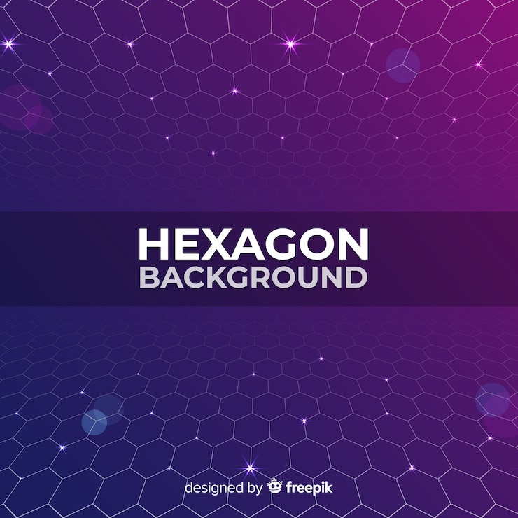 Vector gratuito fondo futurista red hexagonal morada