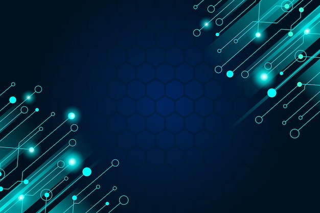 Fondo futurista de tecnología degradada