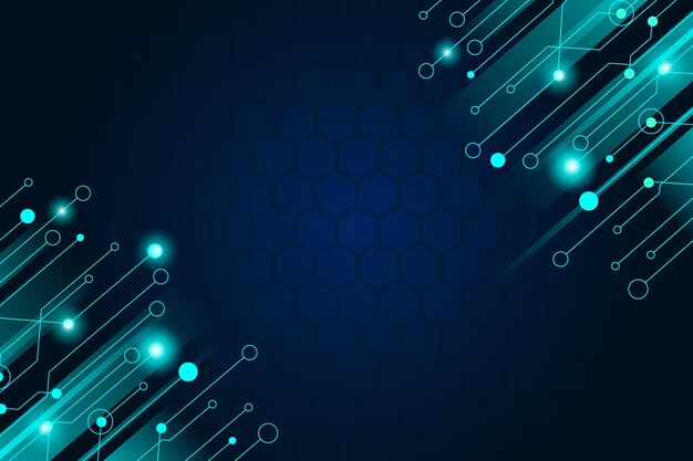 Fondo futurista de tecnología degradada