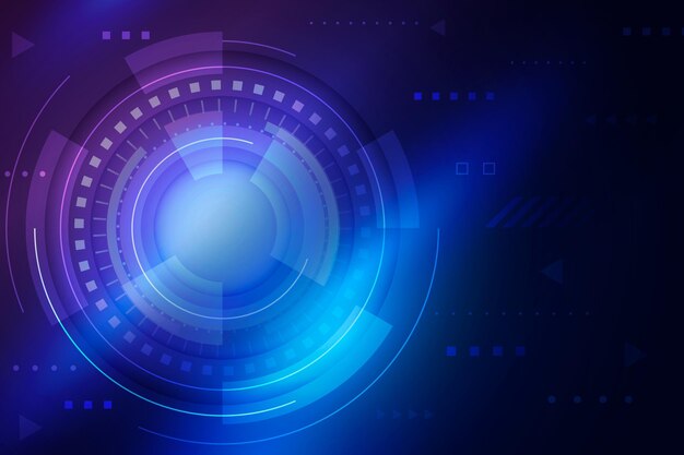 Fondo futurista de tecnología degradado