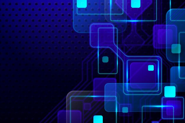 Fondo futurista de tecnología degradado