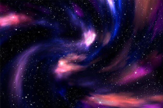 Fondo de galaxia acuarela pintada a mano