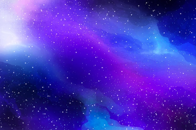 Fondo de galaxia acuarela pintada a mano