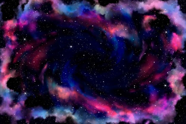 Fondo de galaxia acuarela