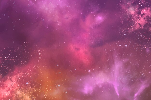 Fondo de galaxia en acuarelas