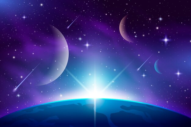 Fondo de galaxia degradado