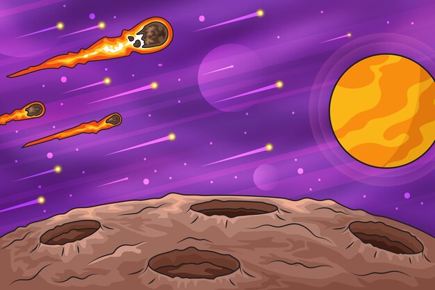 Fondo de galaxia dibujado a mano