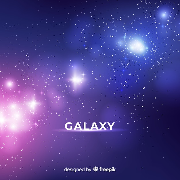 Fondo de galaxia con diseño realista