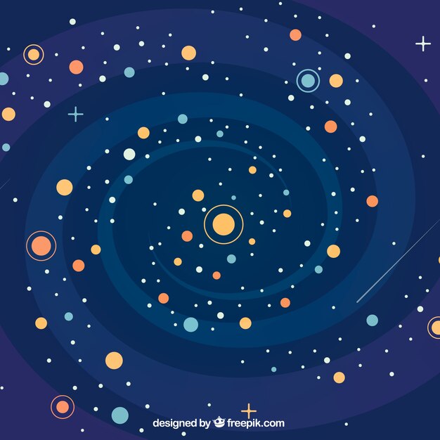 Fondo de galaxia y espiral 