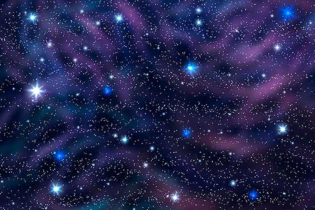 Vector gratuito fondo de galaxia de estilo realista