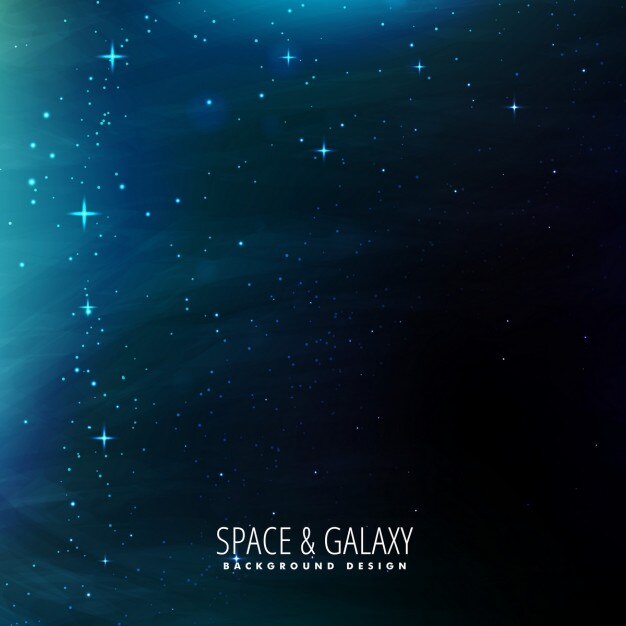 Fondo de la galaxia con formas azules 