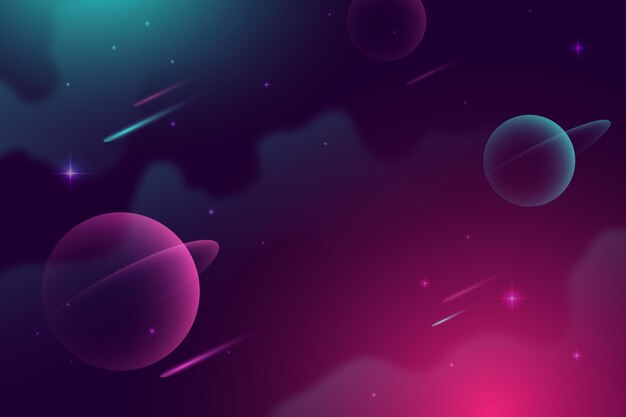El fondo de la galaxia en gradiente