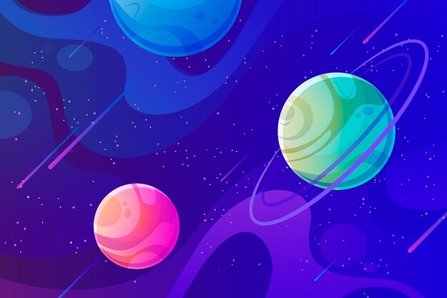 El fondo de la galaxia en gradiente