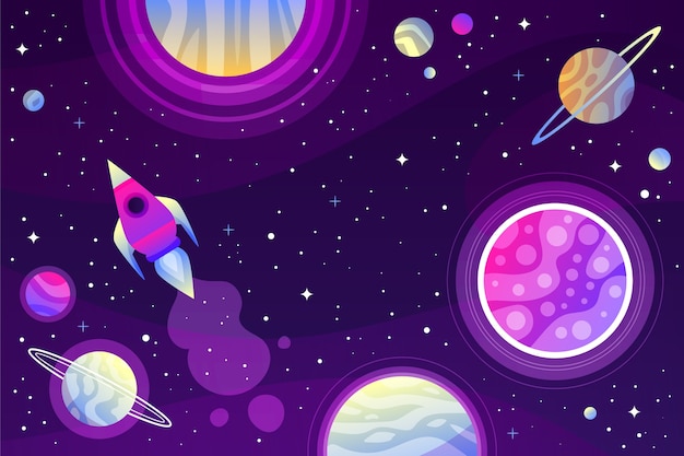 El fondo de la galaxia en gradiente