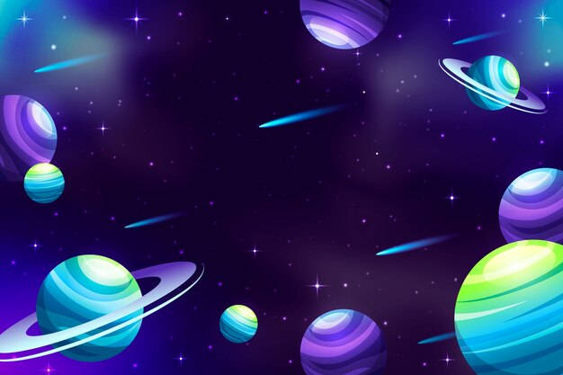El fondo de la galaxia en gradiente