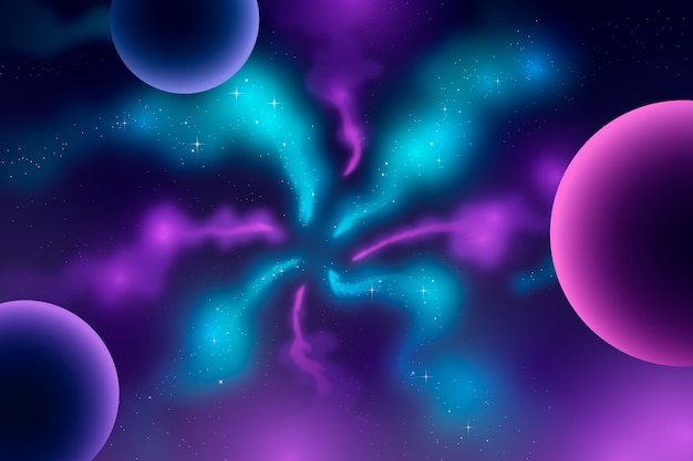 El fondo de la galaxia en gradiente