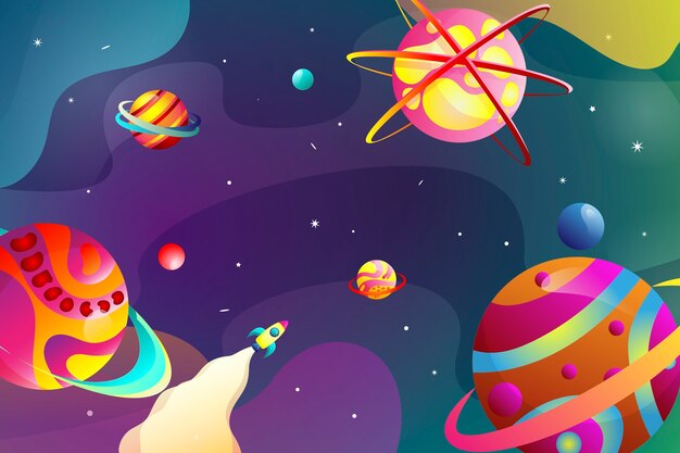 El fondo de la galaxia en gradiente