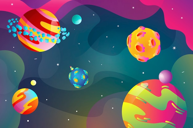 El fondo de la galaxia en gradiente