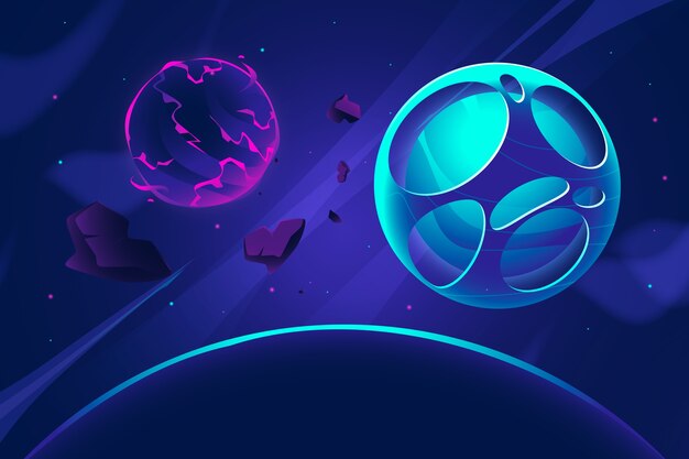 El fondo de la galaxia en gradiente