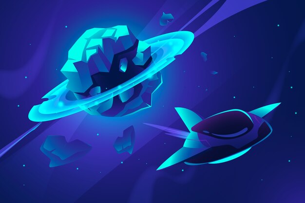 El fondo de la galaxia en gradiente