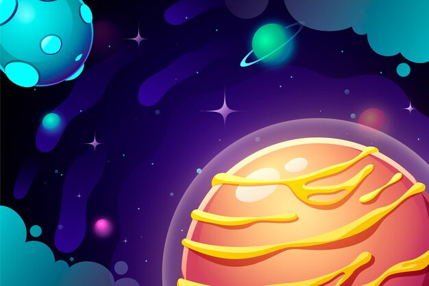 El fondo de la galaxia en gradiente