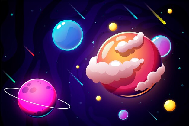 El fondo de la galaxia en gradiente