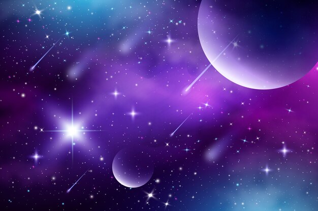 El fondo de la galaxia en gradiente