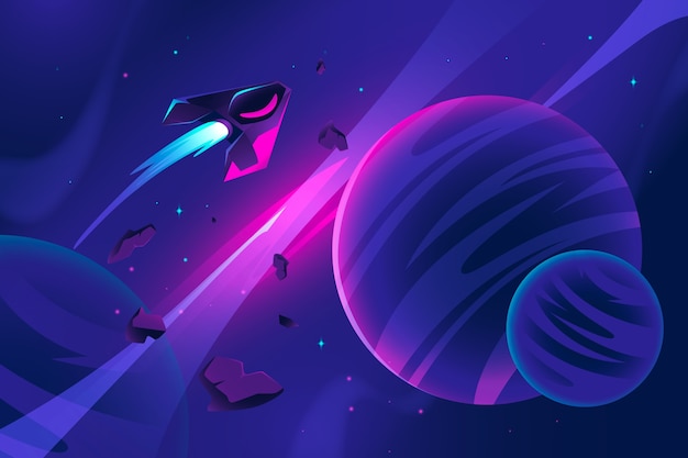 El fondo de la galaxia en gradiente