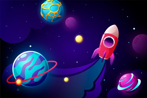 El fondo de la galaxia en gradiente