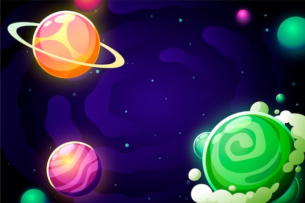 El fondo de la galaxia en gradiente