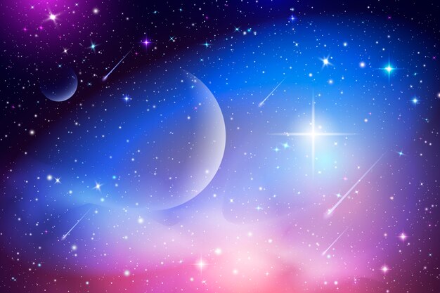 El fondo de la galaxia en gradiente