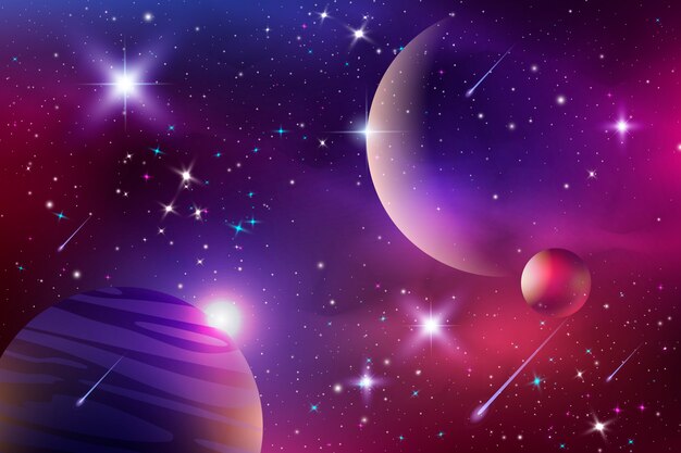 El fondo de la galaxia en gradiente