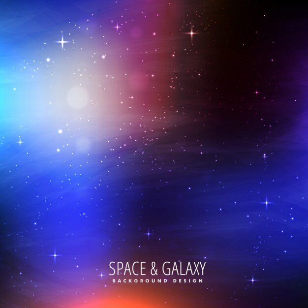 Fondo de la galaxia con luces