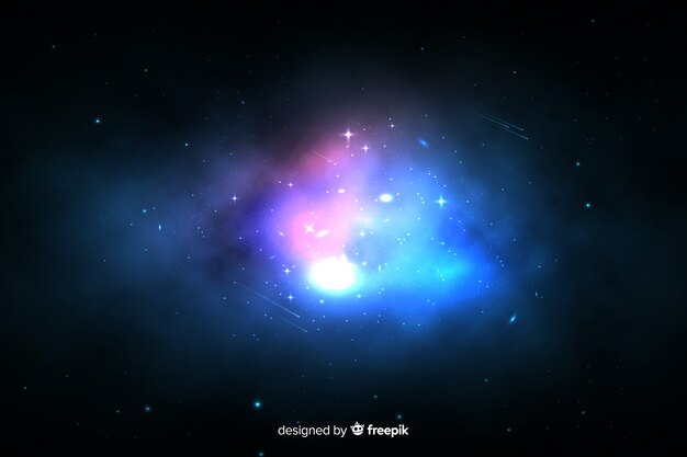 Fondo galaxia nebulosa colorida