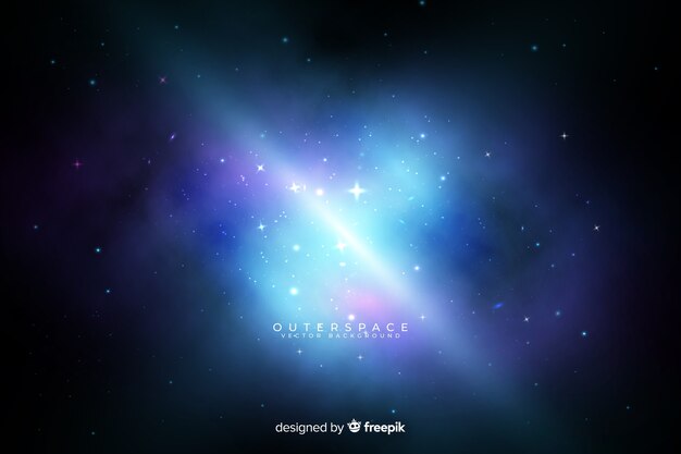 Fondo galaxia nebulosa colorida
