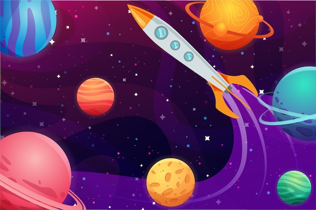 Fondo de galaxia realista