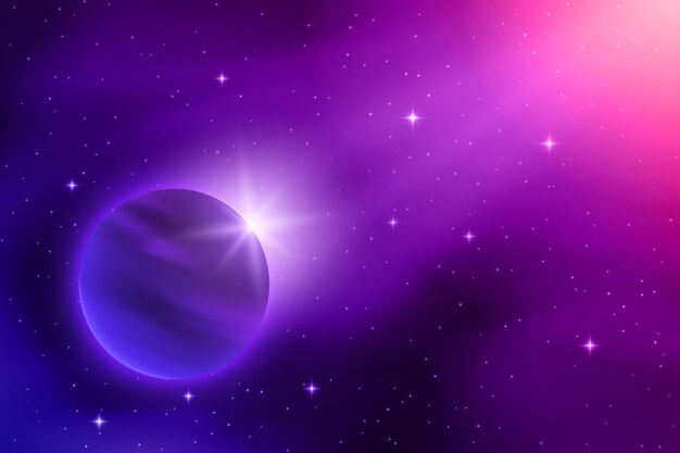 Fondo de galaxia realista