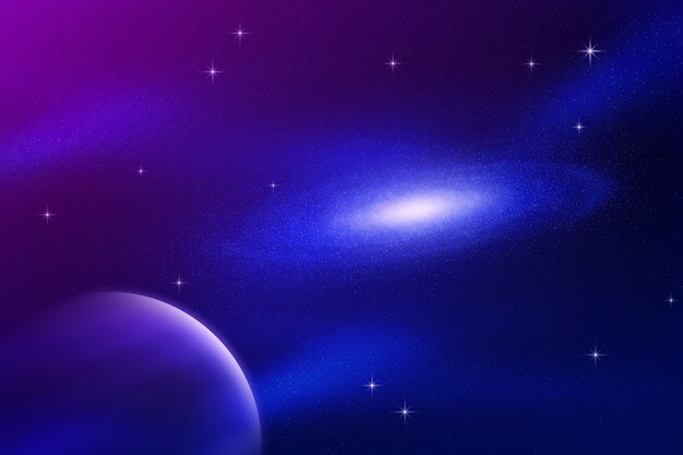 Fondo de galaxia realista