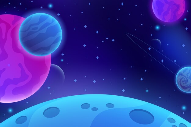 Fondo de galaxia realista