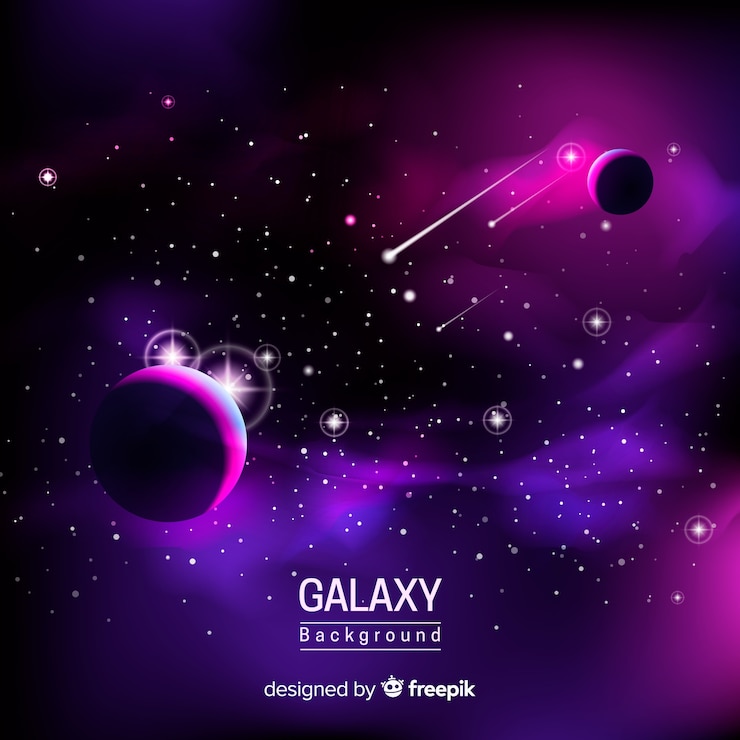 Vector gratuito fondo de galaxia