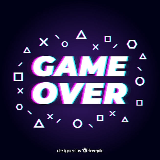 Fondo game over con distorisión