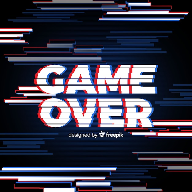 Fondo game over con distorisión