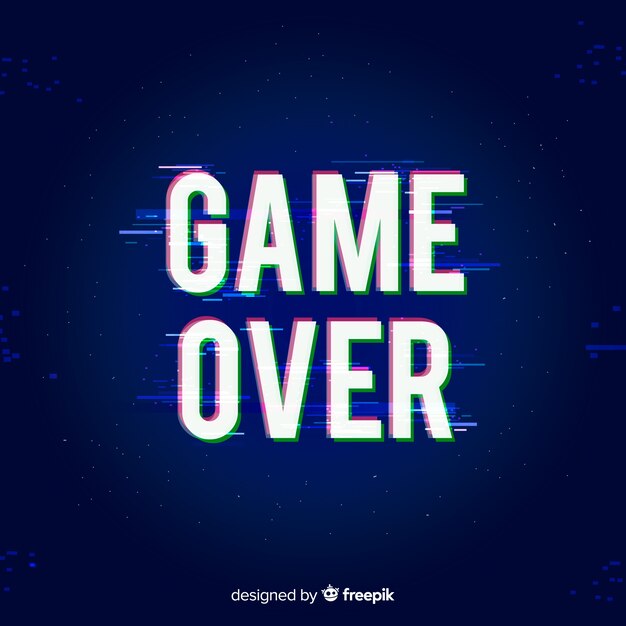 Fondo game over con distorisión