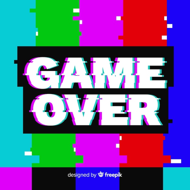 Fondo game over con distorisión