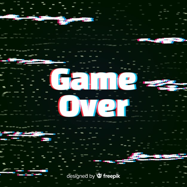 Fondo game over con distorisión