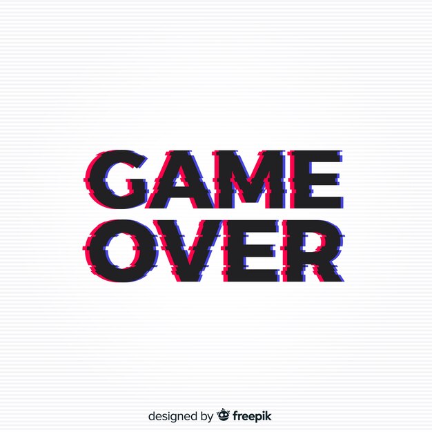 Fondo game over con distorisión
