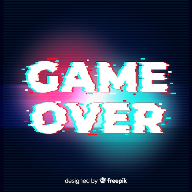 Fondo game over con distorisión